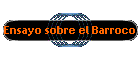 Ensayo sobre el Barroco