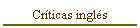 Cr�ticas ingl�s