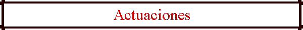 Actuaciones