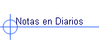 Notas en Diarios