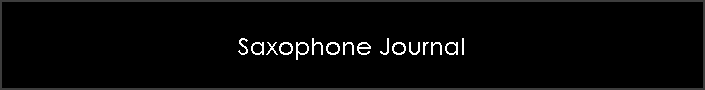 Saxophone Journal
