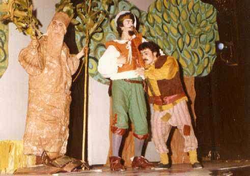 Don quijote: Daniel Zaballa. Sancho Panza: Hugo Dezillio