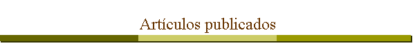 Art�culos publicados