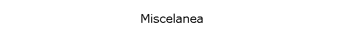 Miscelanea