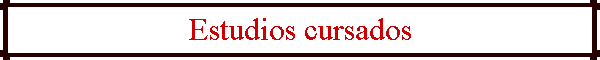 Estudios cursados