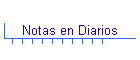 Notas en Diarios