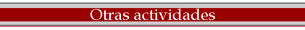 Otras actividades