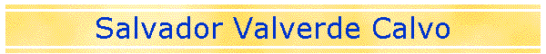 Salvador Valverde Calvo