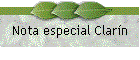 Nota especial Clar�n